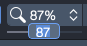 Guitar Pro 7's zoom control, displaying a numerical input prompting the user to type in a zoom percentage
